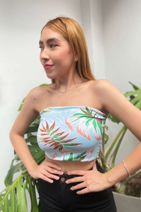 BLUSA ESTRAPLE - Rojo