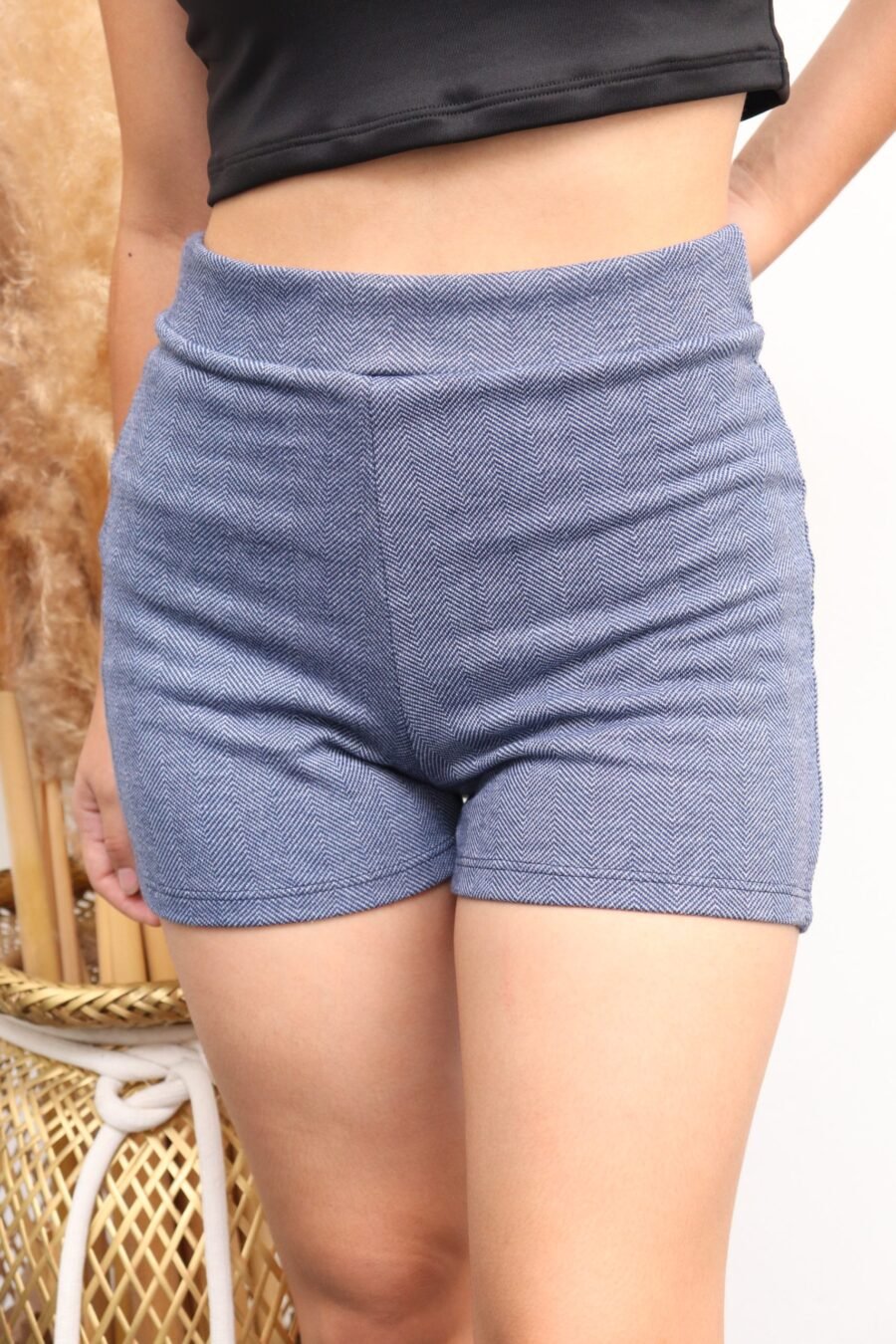 SHORT PAU CUADROS AZUL