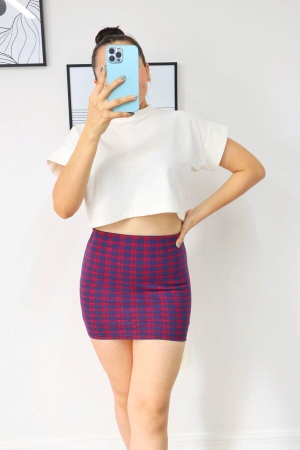 FALDA PAU ROJO/AZUL