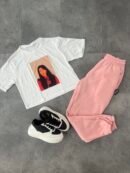 JOGGER Y CAMISETA DURAZNO