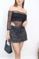 FALDA SHORT BRILLO