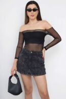 FALDA SHORT BRILLO
