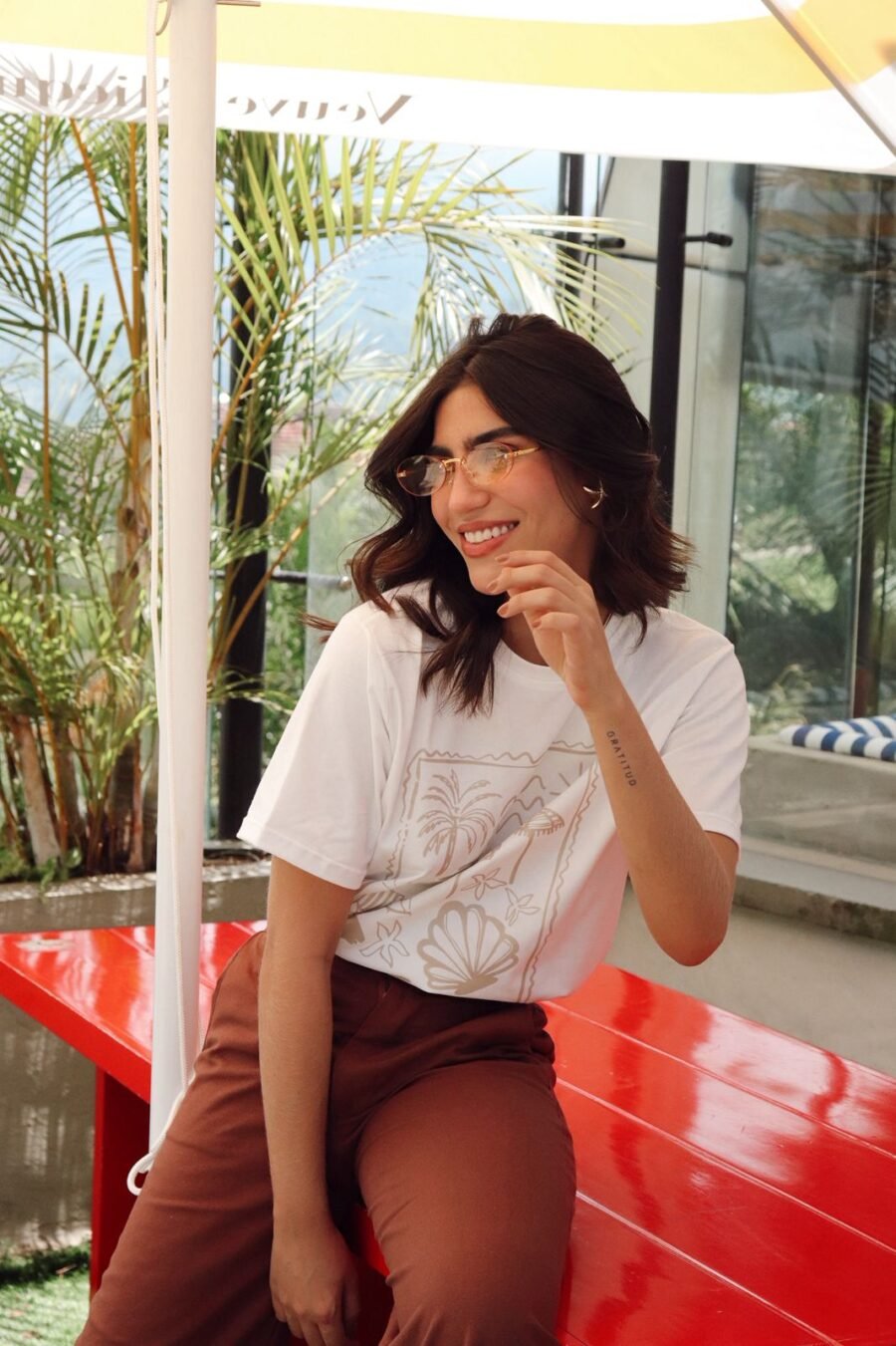 Camiseta oversize unisex Mare en algodón, con estampado frontal inspirado en el mar italiano.