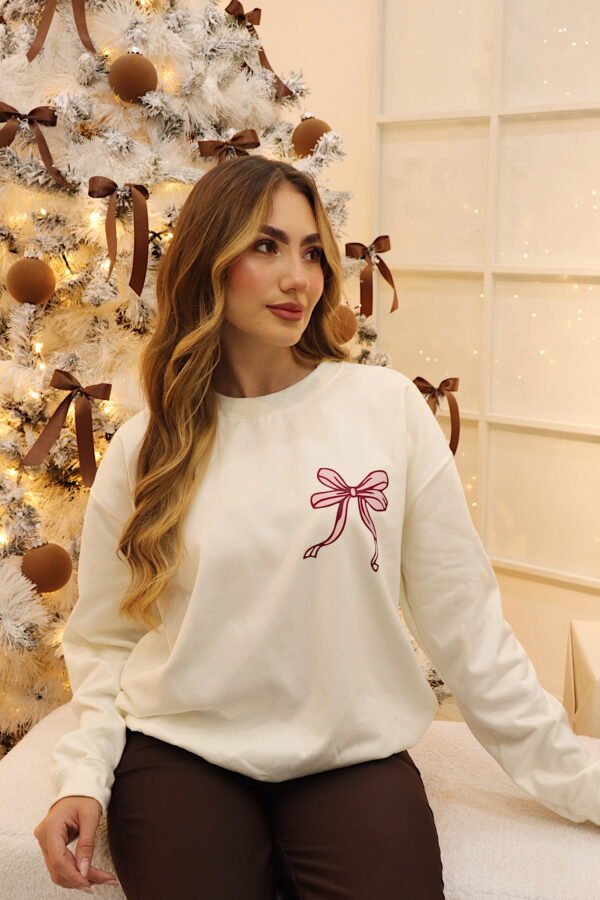 Buzo oversize de algodón en talla única con estampado y cuello redondo.